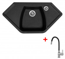 Sinks NAIKY 980 Granblack + Flexia 